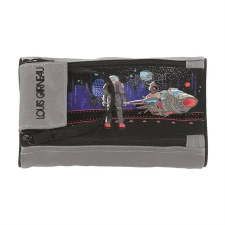 Louis Garneau 2-Zipper Pencil Case, Space