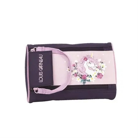 Louis Garneau 2-Zipper Pencil Case, Unicorn