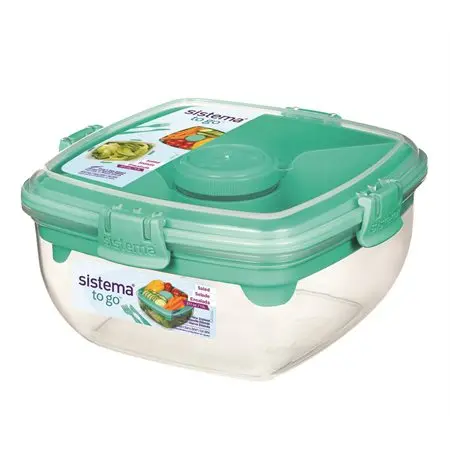 Contenant pour salade à emporter TO GO?? de 1,1 L Sistema, Coul. ass.