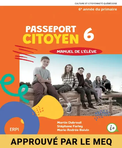Passeport citoyen - 6e année, Manuel de l'élève, versions imprimée et numérique (ISBN: 9782766158096)