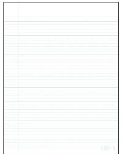 Large Ecolo dotted-lined pad no. T4, 50 sheets